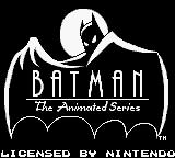 Batman title screen for GameBoy